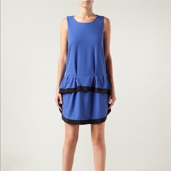 THAKOON Addition Ruffle Drop Waist Shift Dress Sleeveless - Picture 1 of 8